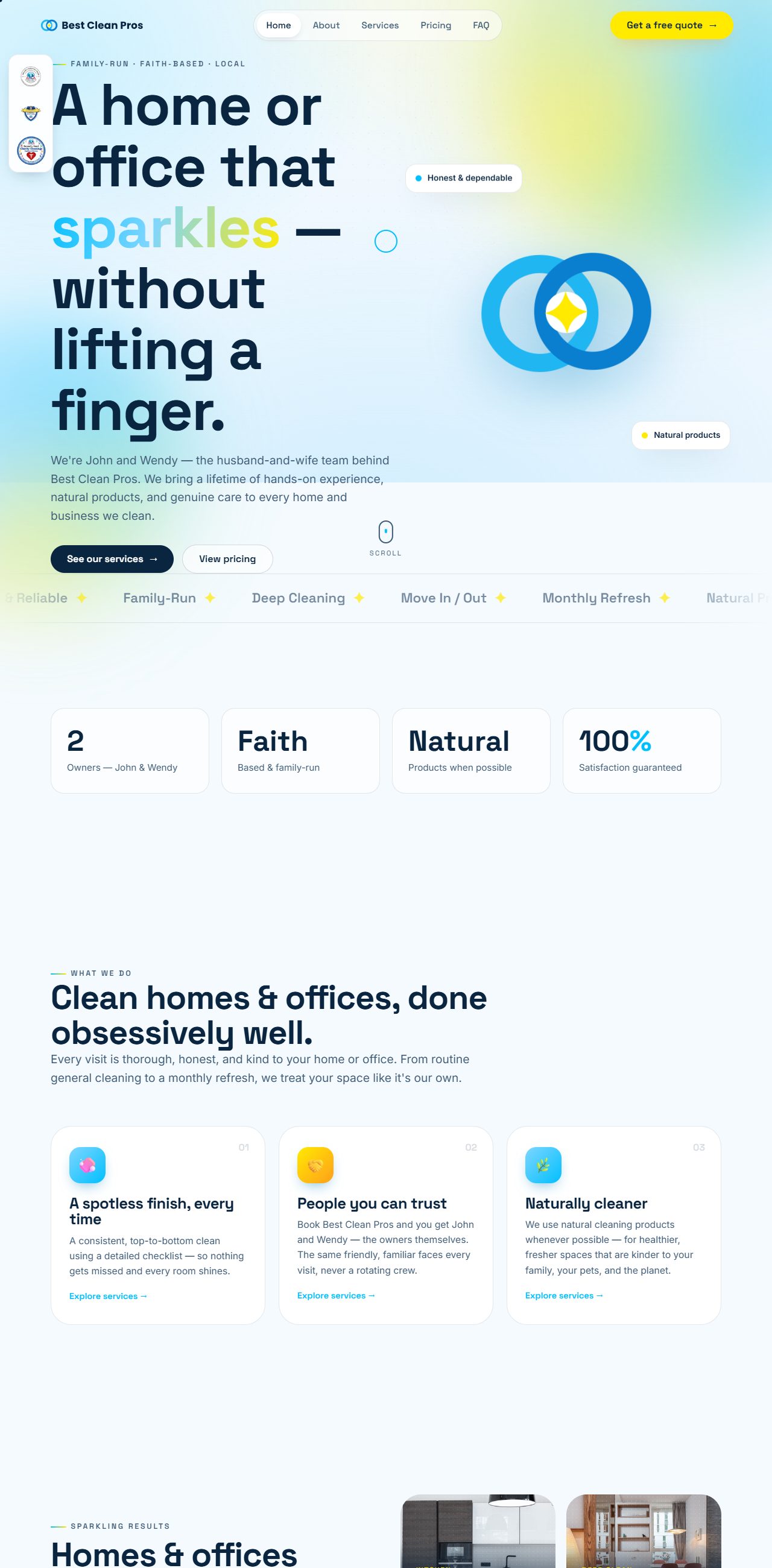 Best Clean Pros website