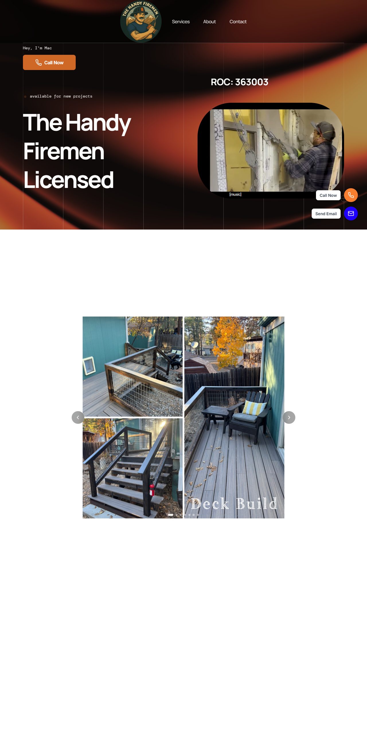 The Handy Firemen website